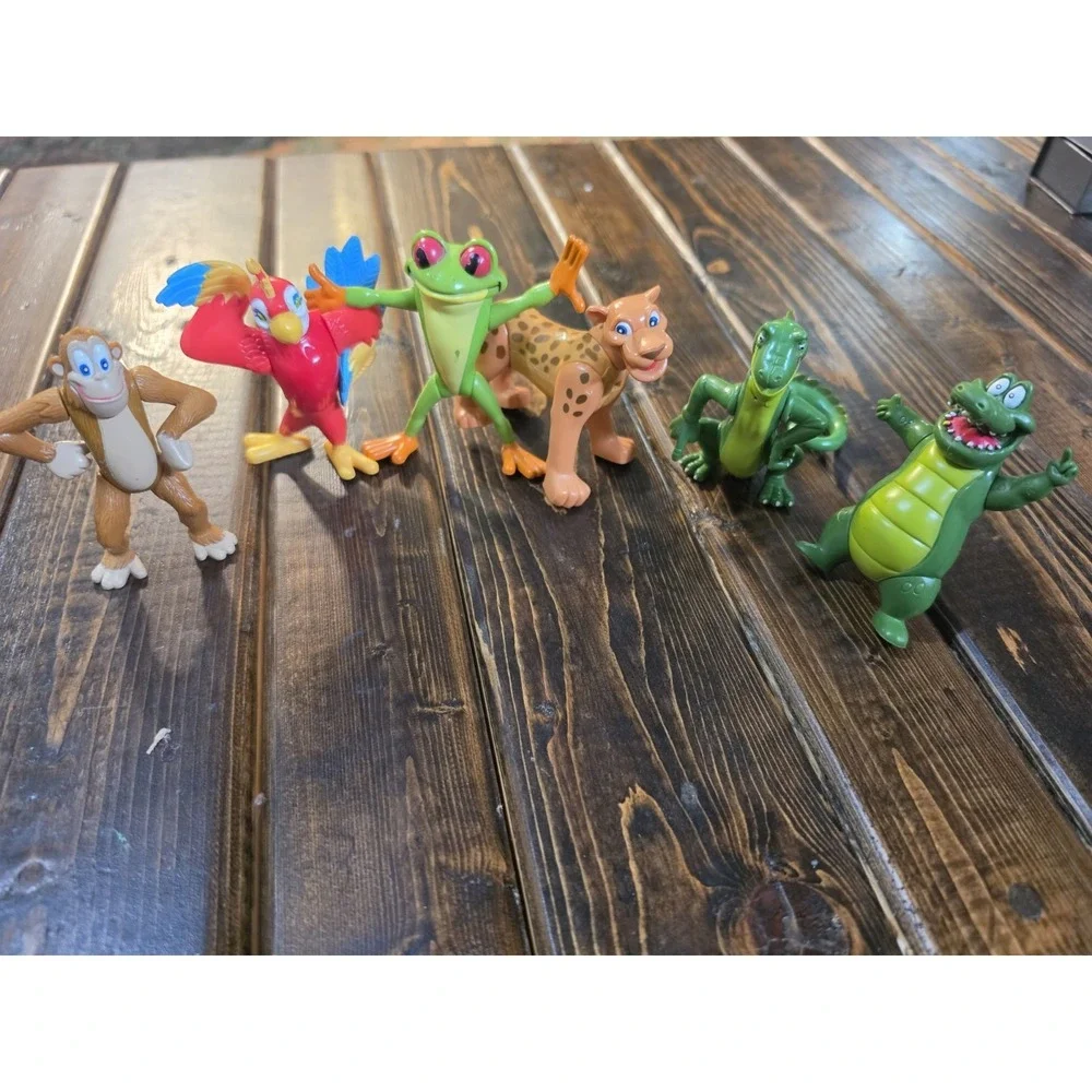 RFC Rainforest Cafe Poseable Figures PVC Lot of 6 y2k‎